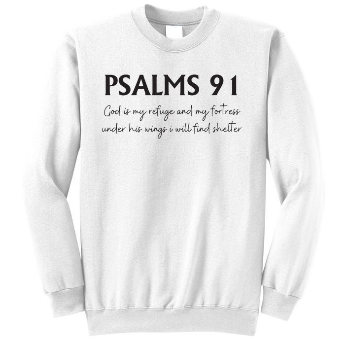 Psalms 91 Bible Verse Sweatshirt