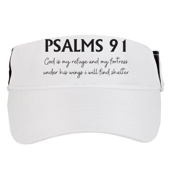 Psalms 91 Bible Verse Adult Drive Performance Visor