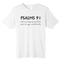 Psalms 91 Bible Verse Tall Fusion ChromaSoft Performance T-Shirt