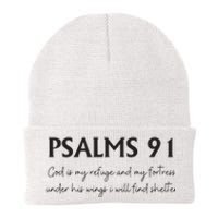 Psalms 91 Bible Verse Knit Cap Winter Beanie