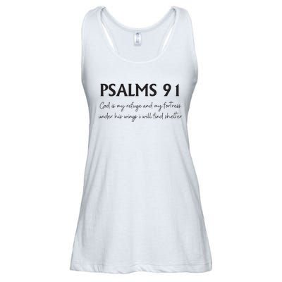 Psalms 91 Bible Verse Ladies Essential Flowy Tank