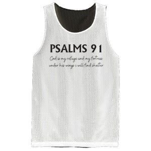 Psalms 91 Bible Verse Mesh Reversible Basketball Jersey Tank