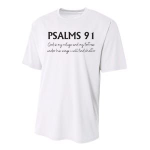 Psalms 91 Bible Verse Performance Sprint T-Shirt