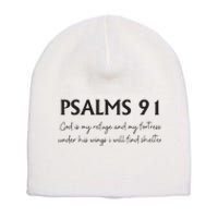 Psalms 91 Bible Verse Short Acrylic Beanie