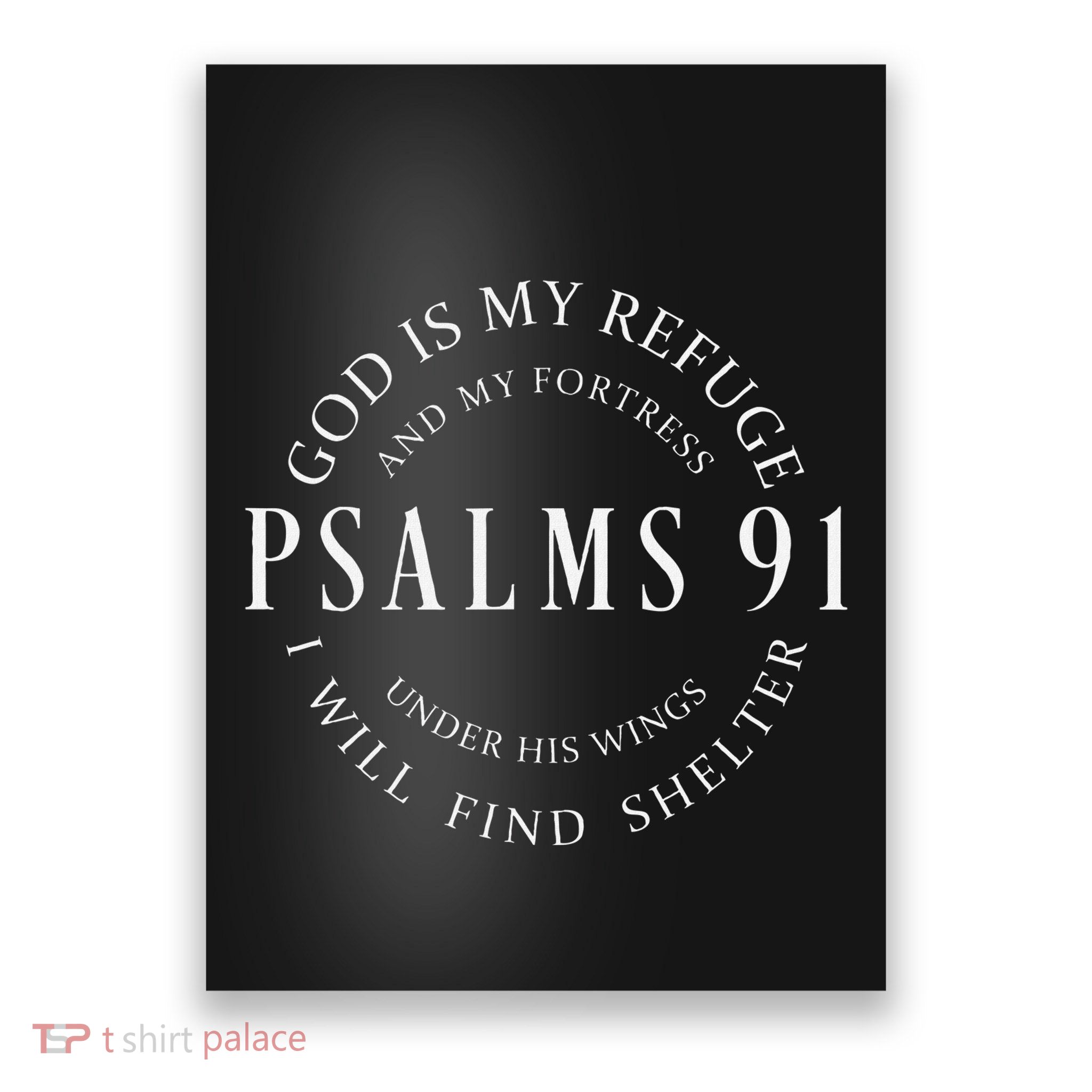 Psalms 91 Christian Blessed Christ Jesus Poster