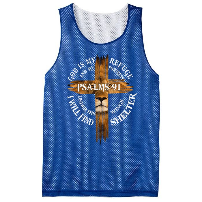 Psalms 91 Christian Blessed Religious Hymn Christ Jesus Love Mesh Reversible Basketball Jersey Tank