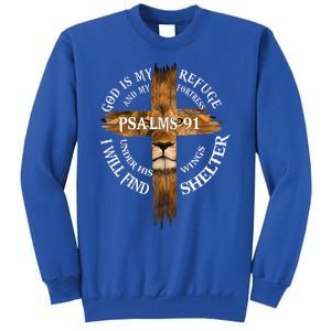 Psalms 91 Christian Blessed Religious Hymn Christ Jesus Love Tall Sweatshirt