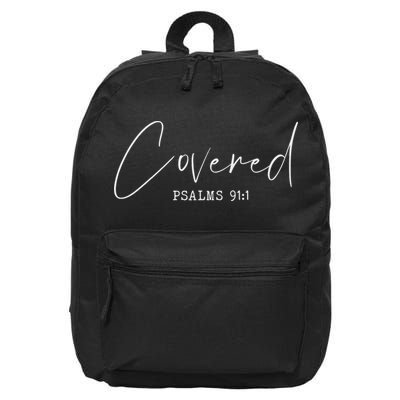 Psalm 911 Christian Prayer Bible Scripture Christ Jesus 16 in Basic Backpack