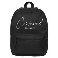 Psalm 911 Christian Prayer Bible Scripture Christ Jesus 16 in Basic Backpack