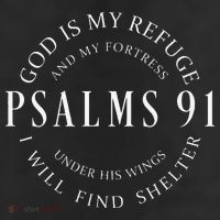 Psalms 91 Christian Blessed Christ Jesus 7 Panel Mesh Trucker Snapback Hat