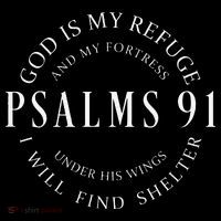 Psalms 91 Christian Blessed Christ Jesus Drawstring Bag