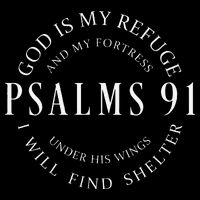 Psalms 91 Christian Blessed Christ Jesus 16 in Basic Backpack