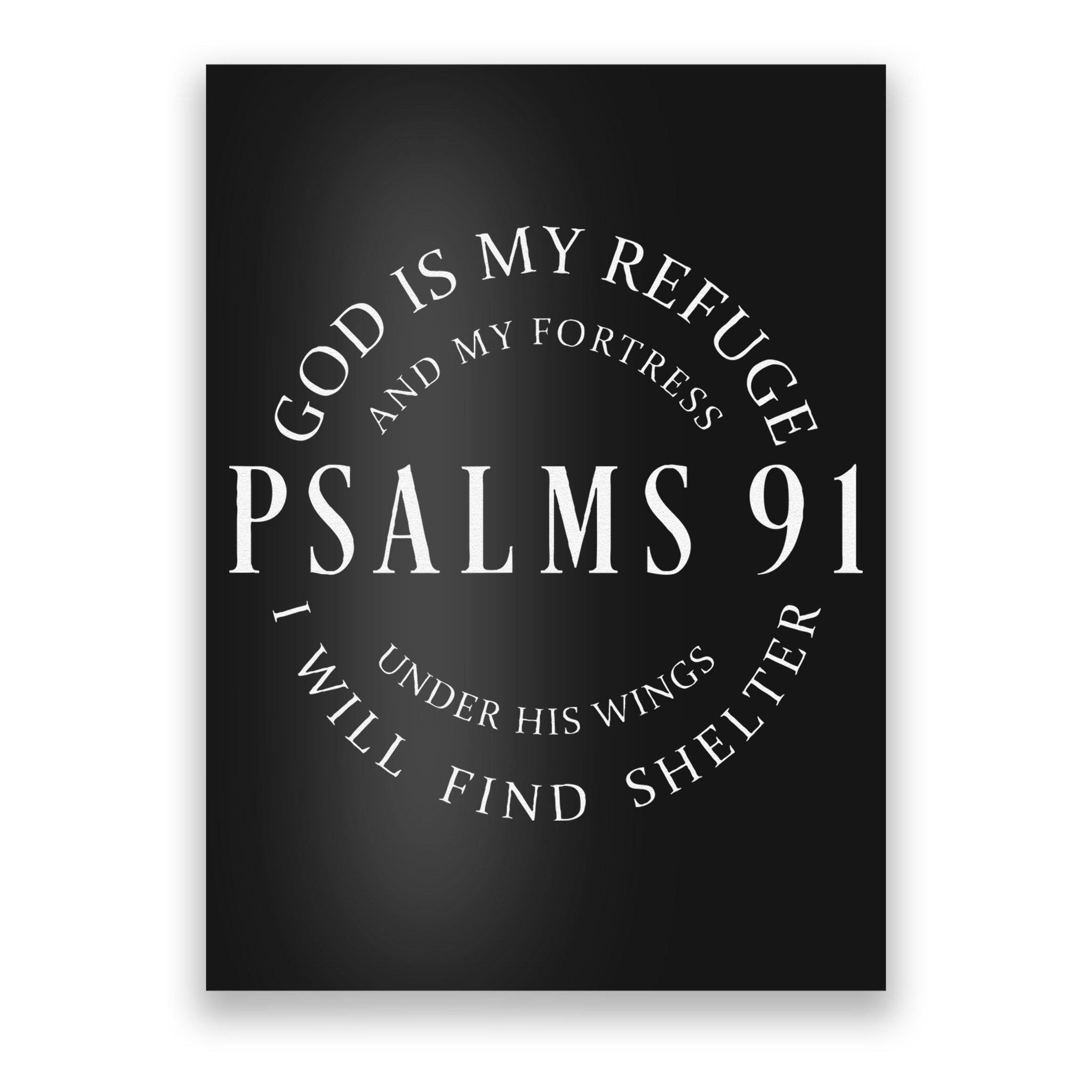 Psalms 91 Christian Blessed Christ Jesus Poster