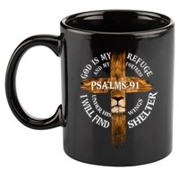 Psalms 91 Christian Blessed Religious Hymn Christ Jesus Love 11oz C Handle Ceramic Mug