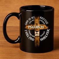 Psalms 91 Christian Blessed Religious Hymn Christ Jesus Love 11oz C Handle Ceramic Mug