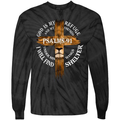 Psalms 91 Christian Blessed Religious Hymn Christ Jesus Love Tie-Dye Long Sleeve Shirt