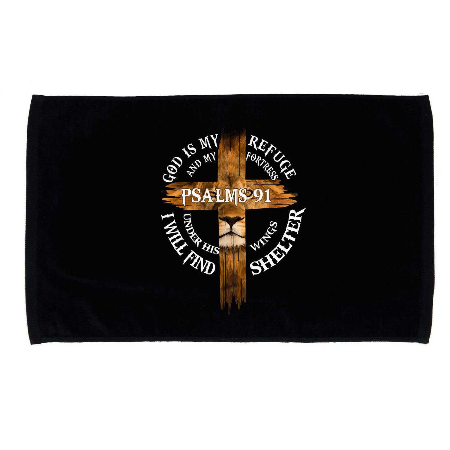 Psalms 91 Christian Blessed Religious Hymn Christ Jesus Love Microfiber Hand Towel