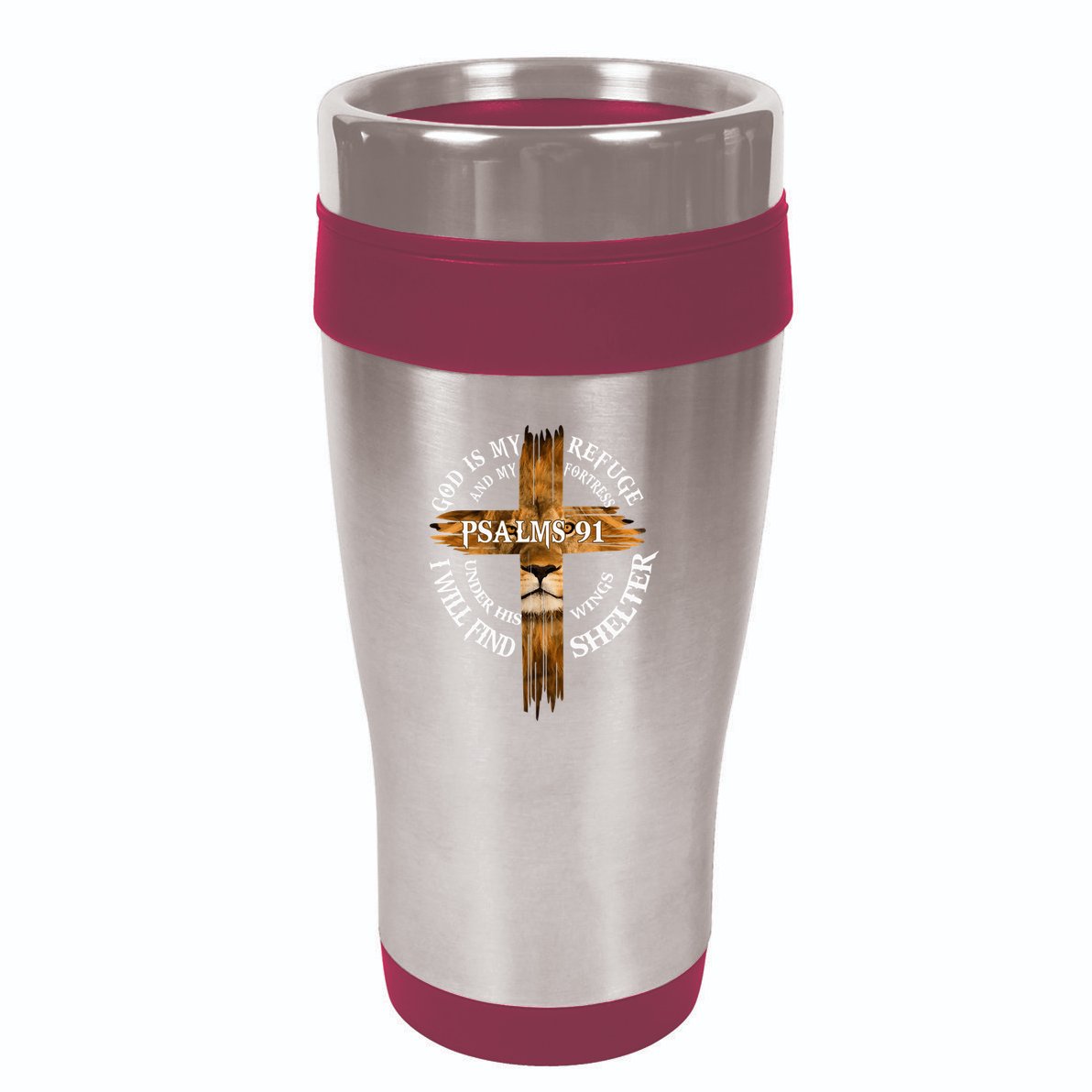 Psalms 91 Christian Blessed Religious Hymn Christ Jesus Love 16oz Travel Tumbler