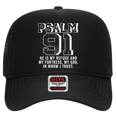 Psalm 91 Christian Bible Verse God Is My Refuge Psalm 91 Trucker Hat