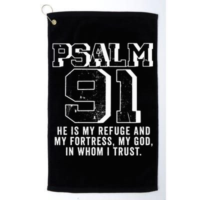 Psalm 91 Christian Bible Verse God Is My Refuge Psalm 91 Golf Towel