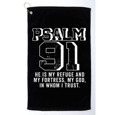 Psalm 91 Christian Bible Verse God Is My Refuge Psalm 91 Platinum Collection Golf Towel