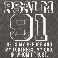 Psalm 91 Christian Bible Verse God Is My Refuge Psalm 91 Cotton Canvas Backpack