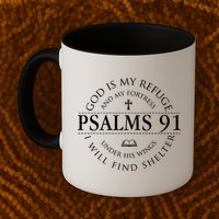 Psalm 91 My Refuge And My Fortress Mug