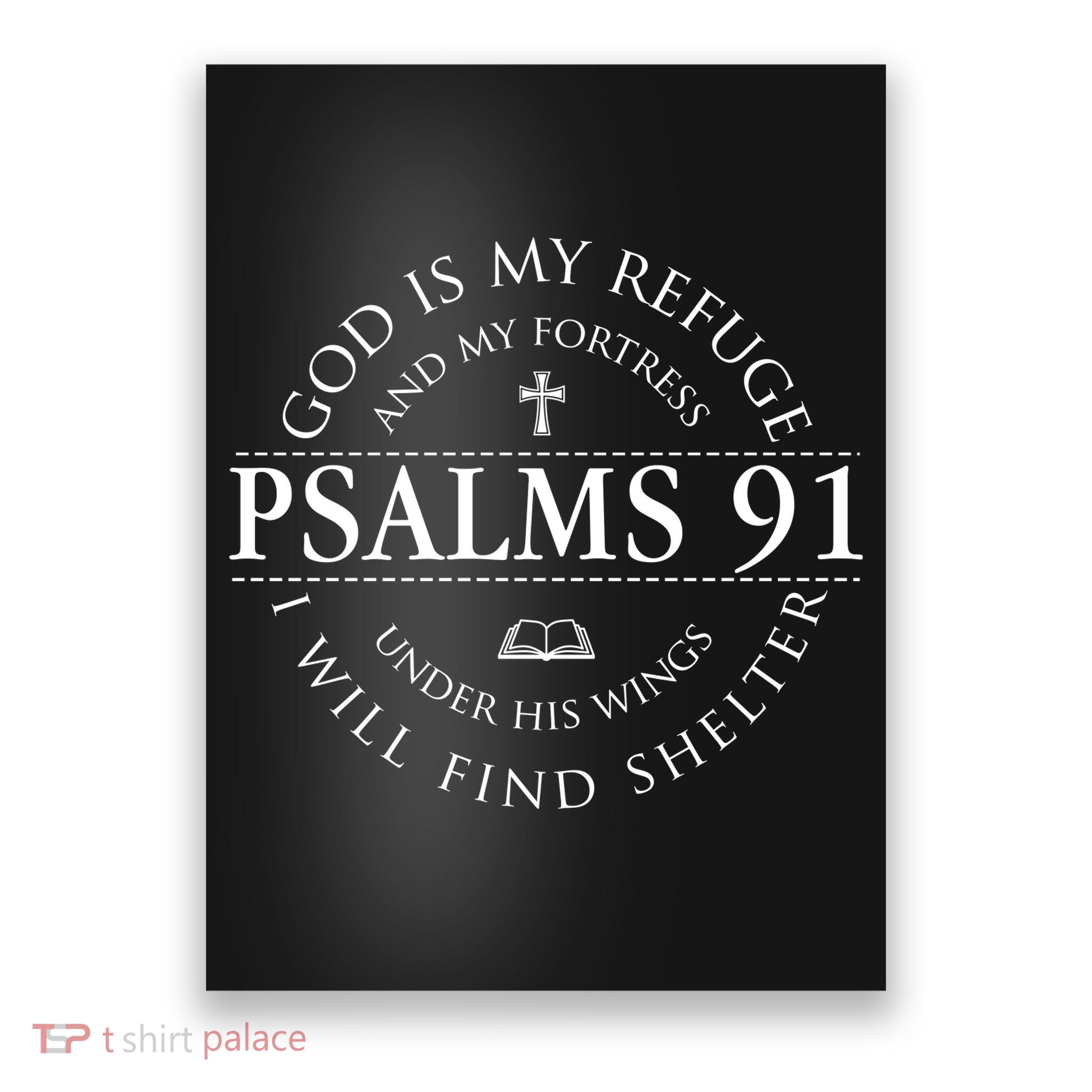 Psalm 91 My Refuge And My Fortress Poster
