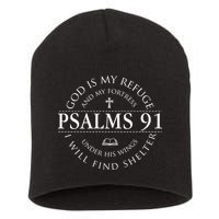 Psalm 91 My Refuge And My Fortress Short Acrylic Beanie