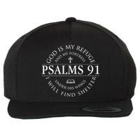 Psalm 91 My Refuge And My Fortress Wool Snapback Cap