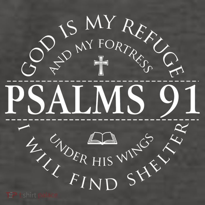 Psalm 91 My Refuge And My Fortress Vector Backpack