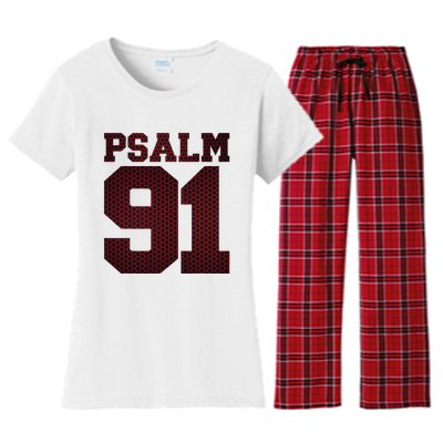 Psalm 91 Women's Flannel Pajama Set