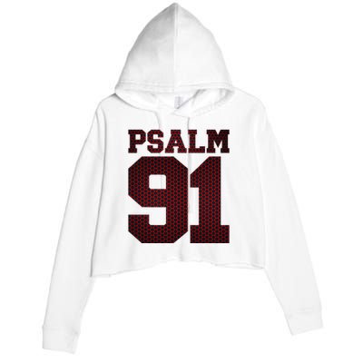 Psalm 91 Crop Fleece Hoodie