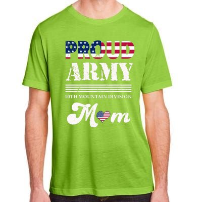 Proud Army 10th Mountain Division Mom Gift Adult ChromaSoft Performance T-Shirt