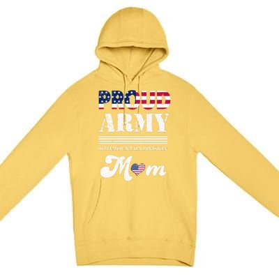 Proud Army 10th Mountain Division Mom Gift Premium Pullover Hoodie