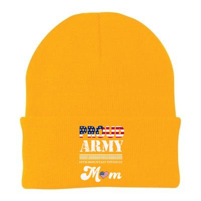 Proud Army 10th Mountain Division Mom Gift Knit Cap Winter Beanie