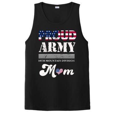 Proud Army 10th Mountain Division Mom Gift PosiCharge Competitor Tank