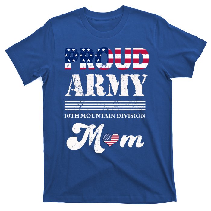 Proud Army 10th Mountain Division Mom Gift T-Shirt