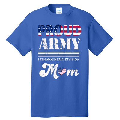 Proud Army 10th Mountain Division Mom Gift Tall T-Shirt