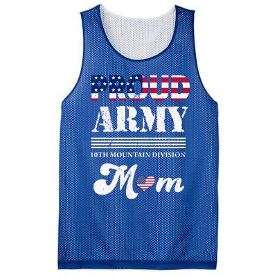 Proud Army 10th Mountain Division Mom Gift Mesh Reversible Basketball Jersey Tank