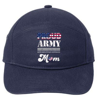 Proud Army 10th Mountain Division Mom Gift 7-Panel Snapback Hat