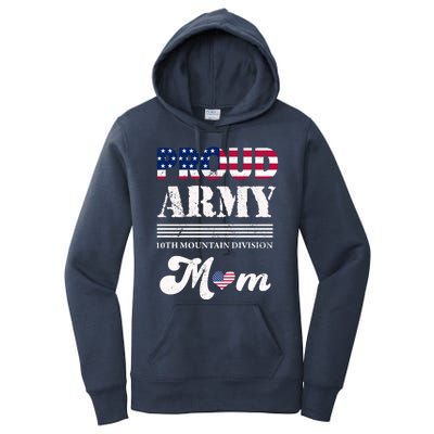 Proud Army 10th Mountain Division Mom Gift Women's Pullover Hoodie