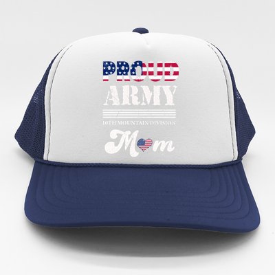 Proud Army 10th Mountain Division Mom Gift Trucker Hat