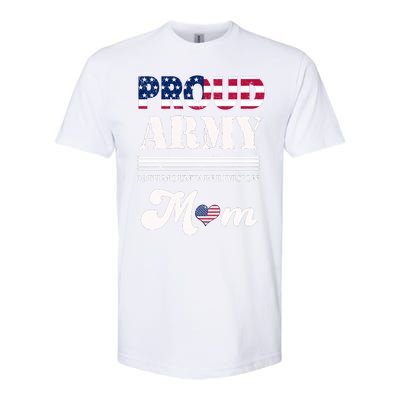 Proud Army 10th Mountain Division Mom Gift Softstyle CVC T-Shirt