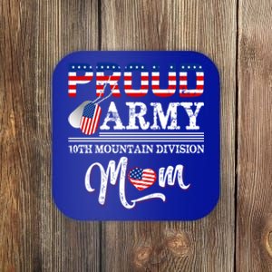 Proud Army 10th Mountain Division Mom Gift Coaster