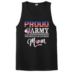 Proud Army 10th Mountain Division Mom Cool Gift PosiCharge Competitor Tank