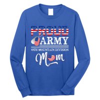 Proud Army 10th Mountain Division Mom Cool Gift Long Sleeve Shirt