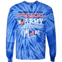 Proud Army 10th Mountain Division Mom Cool Gift Tie-Dye Long Sleeve Shirt