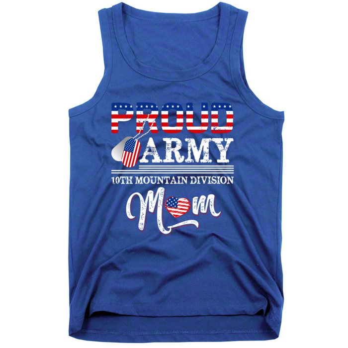 Proud Army 10th Mountain Division Mom Cool Gift Tank Top