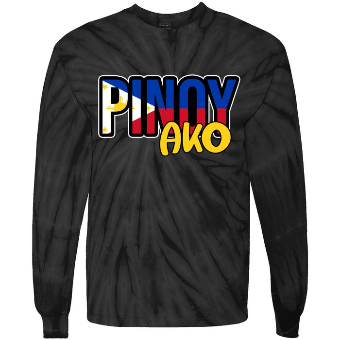 Pinoy Ako Tie-Dye Long Sleeve Shirt